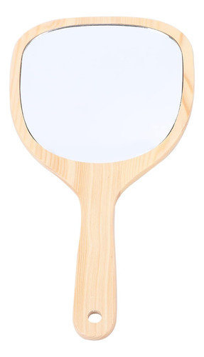  Espelho Portátil De Madeira Lurrose Com Alça, Moldura De Ma