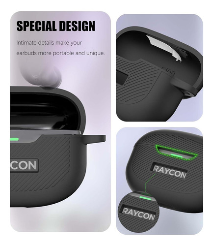 Para Raycon Everyday Earbuds Funda Protectora Silicona Case
