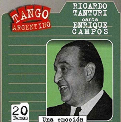 Ricardo Tanturi Canta Enrique Campos Cd Nuevo Original