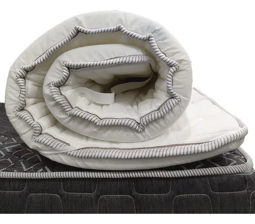 Pillow Top 2 Plazas Espuma D28 5cm Alto Protector Mullido