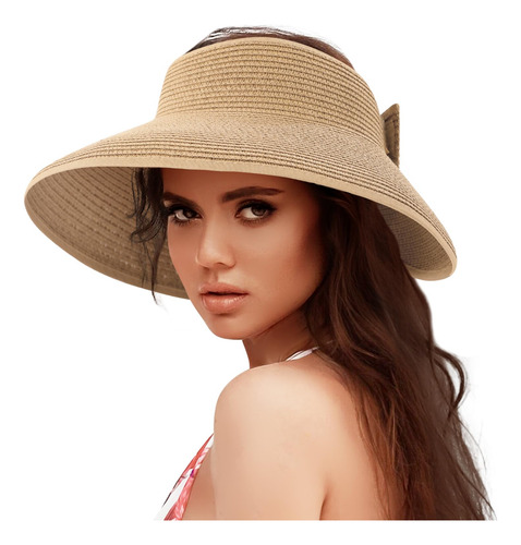 Sombreros Para Mujer, Sombrero De Playa De Paja De Moda Con