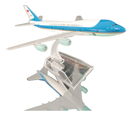 Avión B747 Air Force One, Escala 1/400, Aircraf Model, 15cms