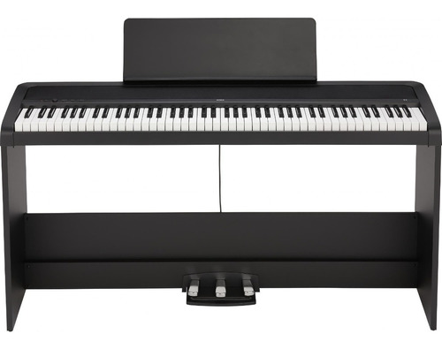 Piano Digital 88 Teclas Korg B2 Sp Usb Mueble 3 Pedal Negro