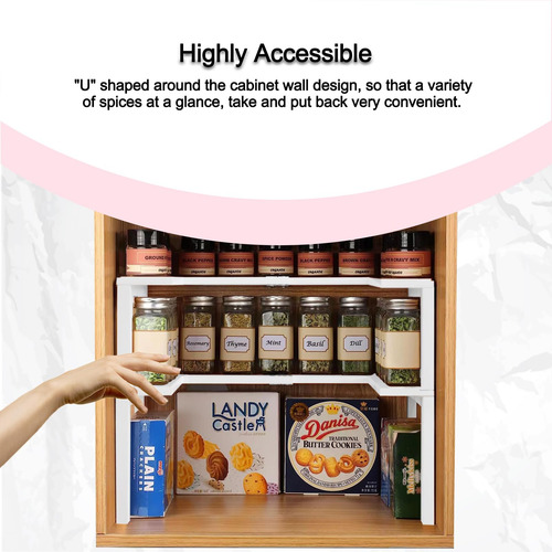 Organizador De Especias Expandible Y Apilable Para Cocina, B