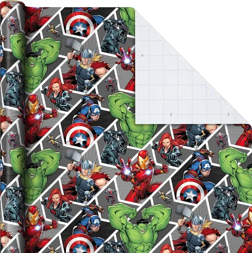Papel De Avengers Con Líneas De Corte Y Superhéroes