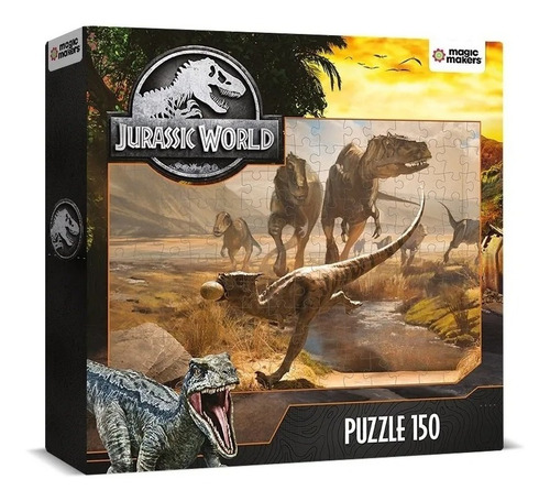 Rompecabezas Puzzle Jurassic World 150 Pzs Dinosaurios Edu