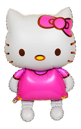 Globo Hello Kitty Gigante Niñas Rosado Cumpleaños Regalo