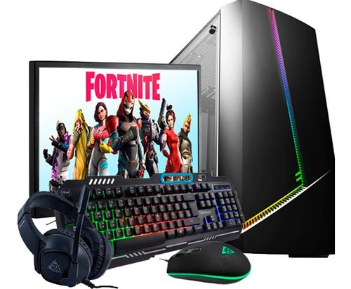 Pc Gamer Kaiu A10 Quad Core Radeon 8gb 1tb Led 18.5 Tec Mou