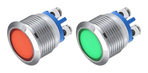 Meccanixity Luz Led Indicadora 12 V 0.630 In M16 Montaje En