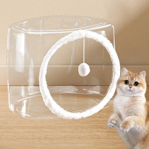 Cama Para Mascotas Cápsula Puerta Cuadrada De Felpa