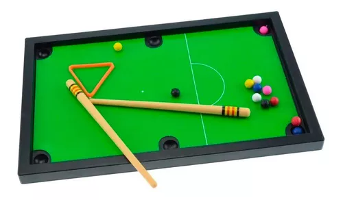 Jogo Bilhar Mesa Sinuca Snooker Brinquedo Completo 15 Peças - Art Brink -  Mesa de Sinuca - Magazine Luiza