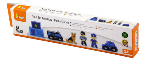 Set Accesorios De Estación De Policias - +3 - Viga - Madera