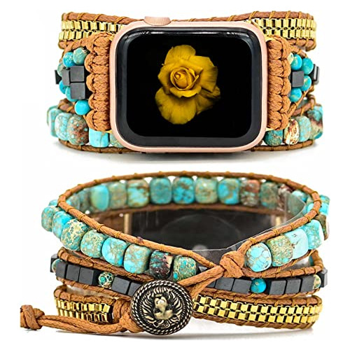 Pulsera De Reloj Boho Hecha A Mano Compatible Con Apple