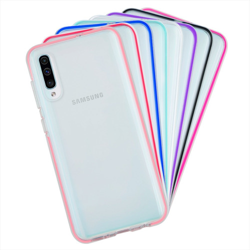 Funda Para Galaxy A30s Orilla Reforzada Antigolpes Uso Rudo