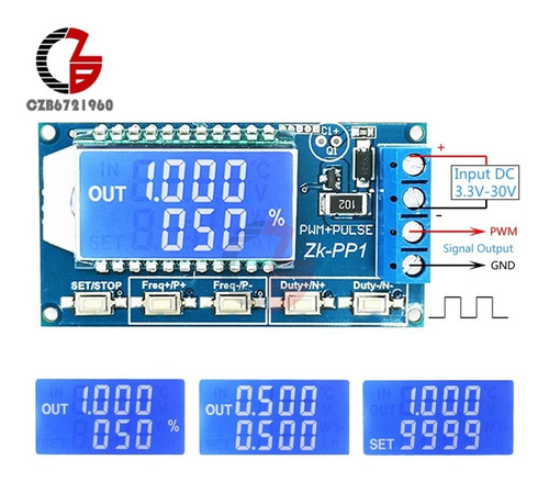 Generador De Frecuencia De 1 Hz A 150 Khz De 3.3v-30v Pwm