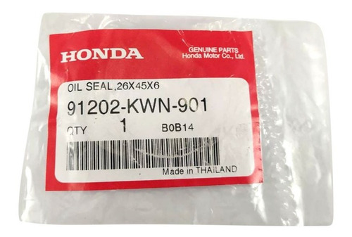 Retentor Virabrequim Pcx 150 2016 2017 2018 Esquerdo Honda