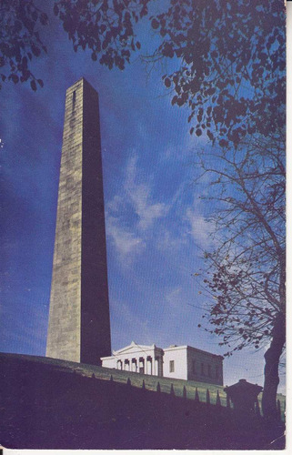 Postal Bunker Hill Monument Boston Massachusetts Usa Obelisk