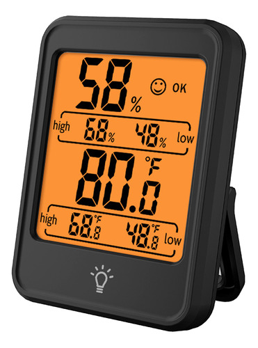 Higrómetro Lcd Para Invernadero, Dormitorio, Oficina, Monito