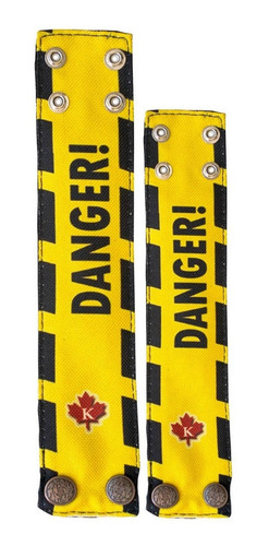 Strap Kidam Danger - Thalí Para Guitarra O Bajo + Brazalete Color Amarillo Danger + Brazalete