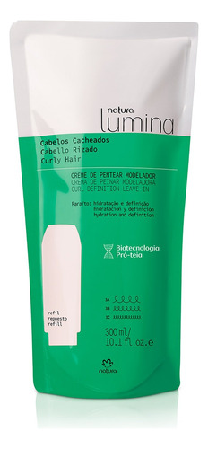 Repuesto Crema De Peinar Modeladora Rizos Lumina Natura