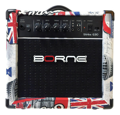 Amplificador Borne Cubo Para Guitarra Strike G30 London 15w 110V/220V