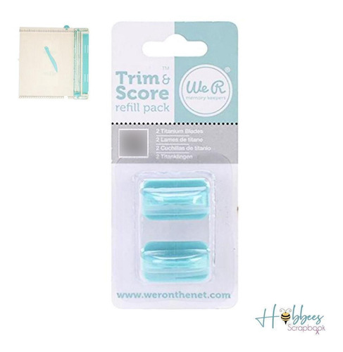 Scrapbook Navajas Repuesto Trim & Score Gris Cuchillas Refil