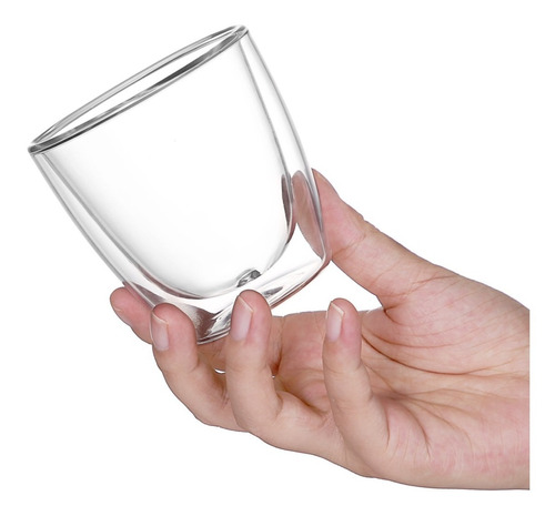 Vaso De Vidrio De Doble Pared 200ml