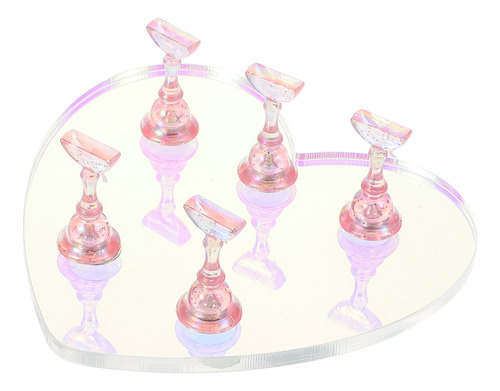 Soporte Para Uñas Press Heart, Soporte De Esmalte De Uñas Pa