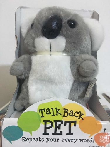 Peluche Koala Habla A Pila De 17cm  Talk Back Pet Cja45