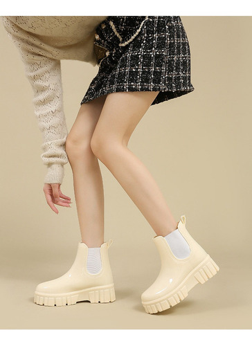 Botas De Lluvia Impermeables Y Antideslizantes Para Mujer