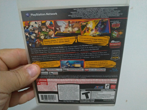 Jogo Ps3 Persona4 Arena P4a Semi-novo Completo Raro Leia ! (Usado)
