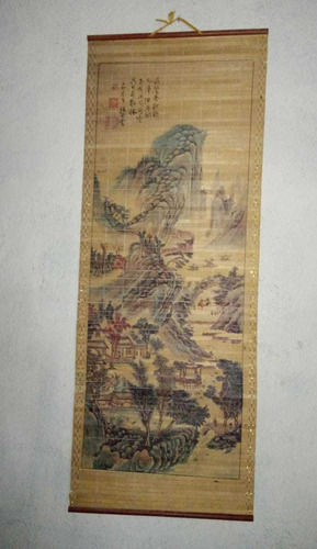 Pergamino Chino Antiguo De Bambú - Paisaje