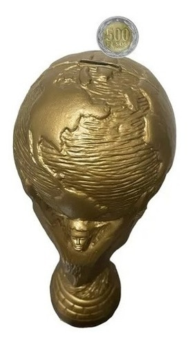 Imagen 1 de 4 de Trofeo Alcancía Copa Mundial De Futbol Tamaño Real Ekol