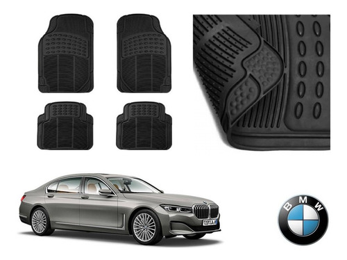 Kit Tapetes De Uso Rudo Bmw 750i 2017 Rubber Black Original