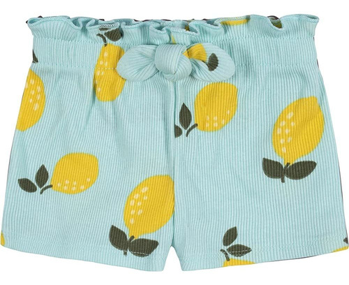 Gerber Baby Girl's Toddler 3-pack Pull-on Knit Shorts, Limon