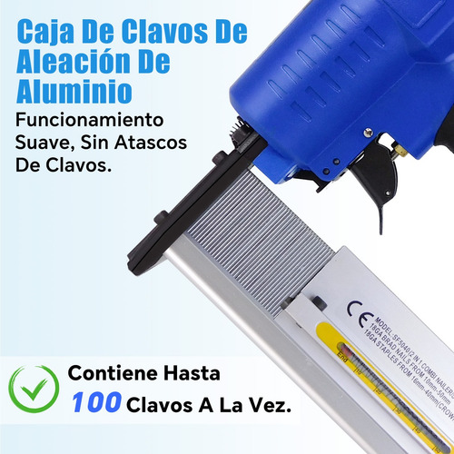 Clavadora Y Engrapadora Neumática Profesional Calibre 18