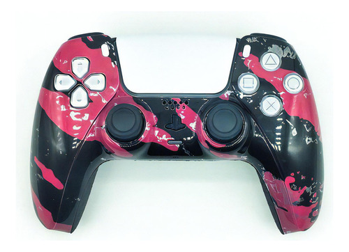 Controle Stelf Ps5 Com Grip - Abstract Pink