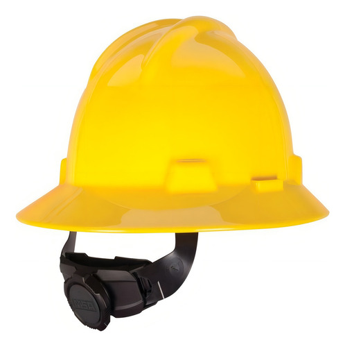 Casco De Seguridad Msa V-gard Ala Amarillo