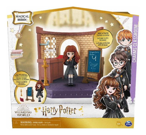 Figura Hermione Playset Harry Potter Wizarding World Aula