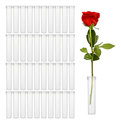 200 Pack   Tubes/vials For Flower Arrangements, Rose Fl...