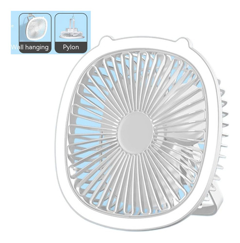 Ventilador De Mesa Pequeno De 3 Modos Lâmpada Led Silenciosa