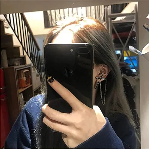 Kafu Pendientes Personalizados Únicos Con Borla Negra Para C