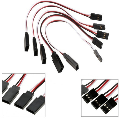 Pack 5 Rc Servo Cable De Extensión De 30 Cm Jr