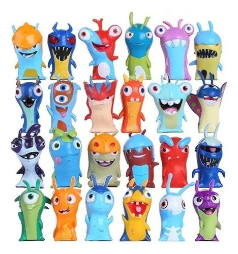 24pcs Figuras Slugterra Bajoterramanos A La Obra, Muñeco