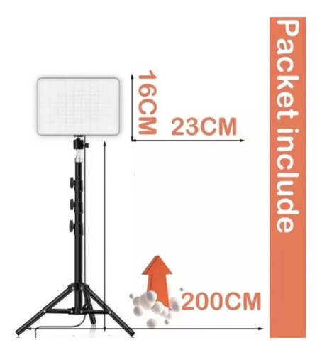 Panel Estudio Luz De Relleno Pl-26 Panel Video Fotografía