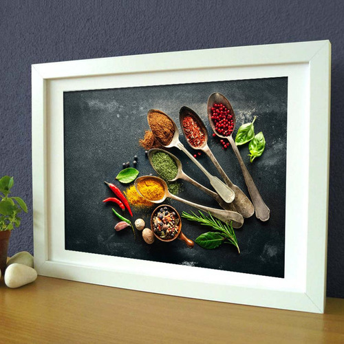 Póster De Lienzo De Comida De Cocina 2 Piezas