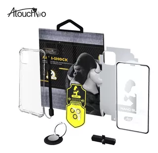 Kit Funda Compatible iPhone + Vidrio Protector + Ring 6 En 1