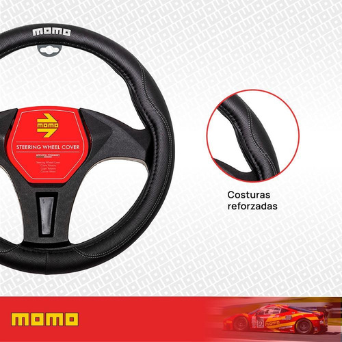 Imagen 6 de 10 de Funda Cubre Volante Momo Antideslizante Universal