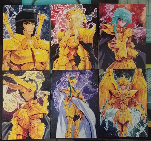 6 Tarjetas De Saint Seiya Episodio G De Editiorial Ivrea (Usado)