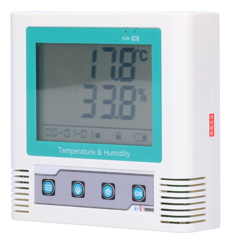 Gravador De Umidade Lcd, Temperatura Digital Embutido